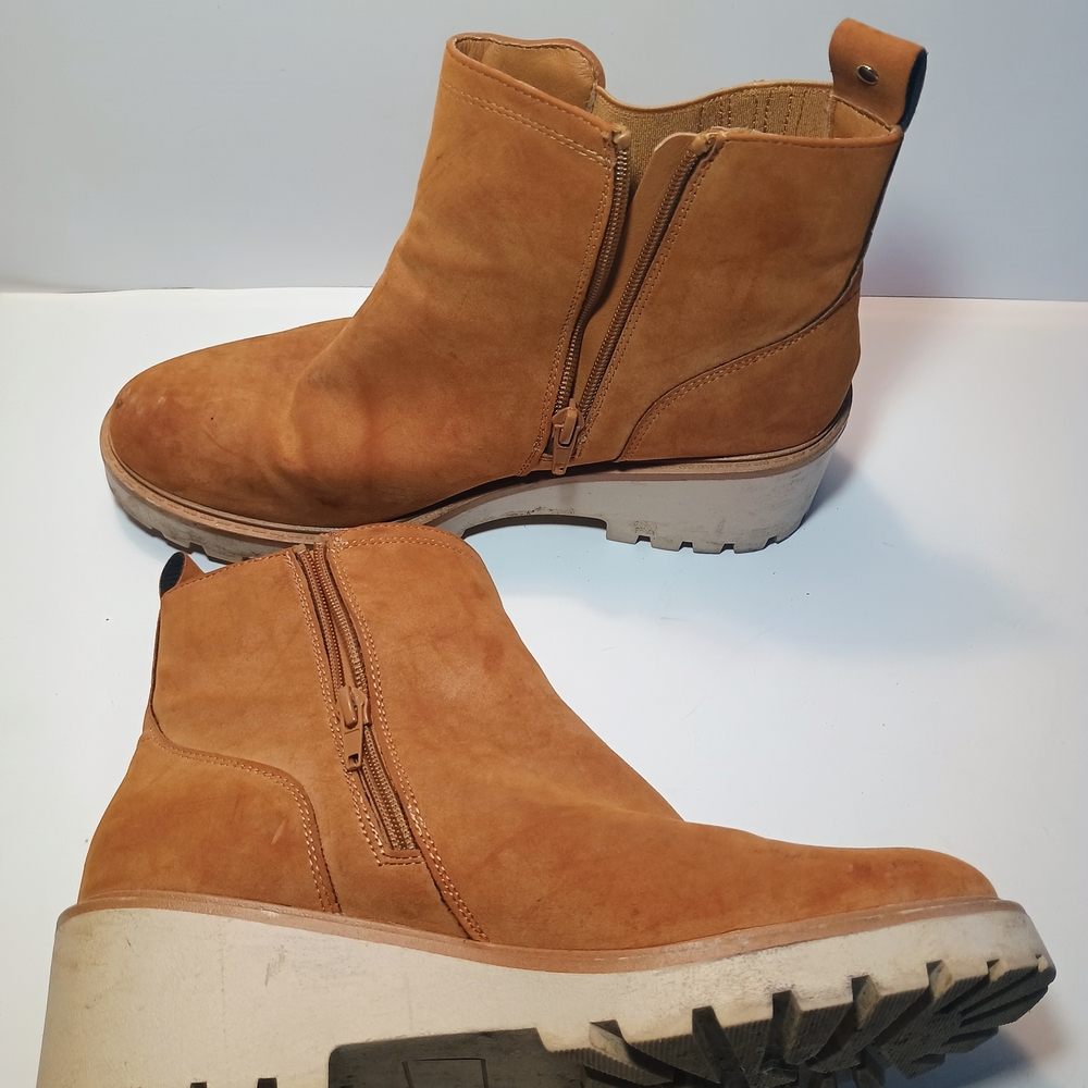 Tan Suede Ankle Boots